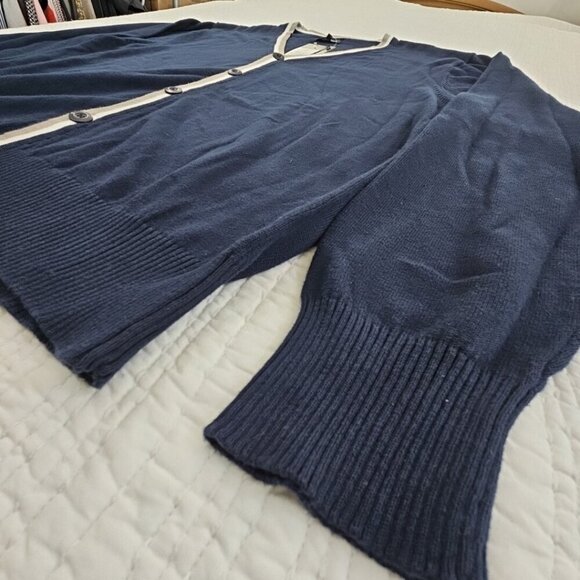 Evolution in Design Men's XL Button-Up Cardigan Navy Blue Long Sleeve NWT NEW - Picture 2 of 15